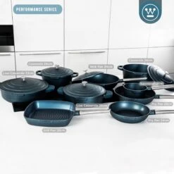 Westinghouse Pannenset Performance (Wokpan + Grillpan) ø 28 Cm - Blauw - Inductie En Alle Andere Warmtebronnen 21 Westinghouse Pannenset Performance (Wokpan + Grillpan) ø 28 Cm - Blauw - Inductie En Alle Andere Warmtebronnen -Kookwaren Verkoop 1200x1200 37