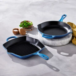 Le Creuset Grillpan Signature - Azure - 26 X 26 Cm - Geëmailleerde Anti-aanbaklaag -Kookwaren Verkoop 20183262200422 alt5