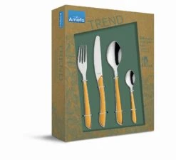 Amefa Bestekset Eclat - Mustard Yellow Matt - 24-delig / 6 Personen -Kookwaren Verkoop 2294YMTR42C71 1