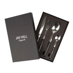 Jay Hill Bestekset Laguiole - Zwart - 24 Delig / 6 Personen 15 Jay Hill Bestekset Laguiole - Zwart - 24 Delig / 6 Personen -Kookwaren Verkoop 3 8720812849643 2 2