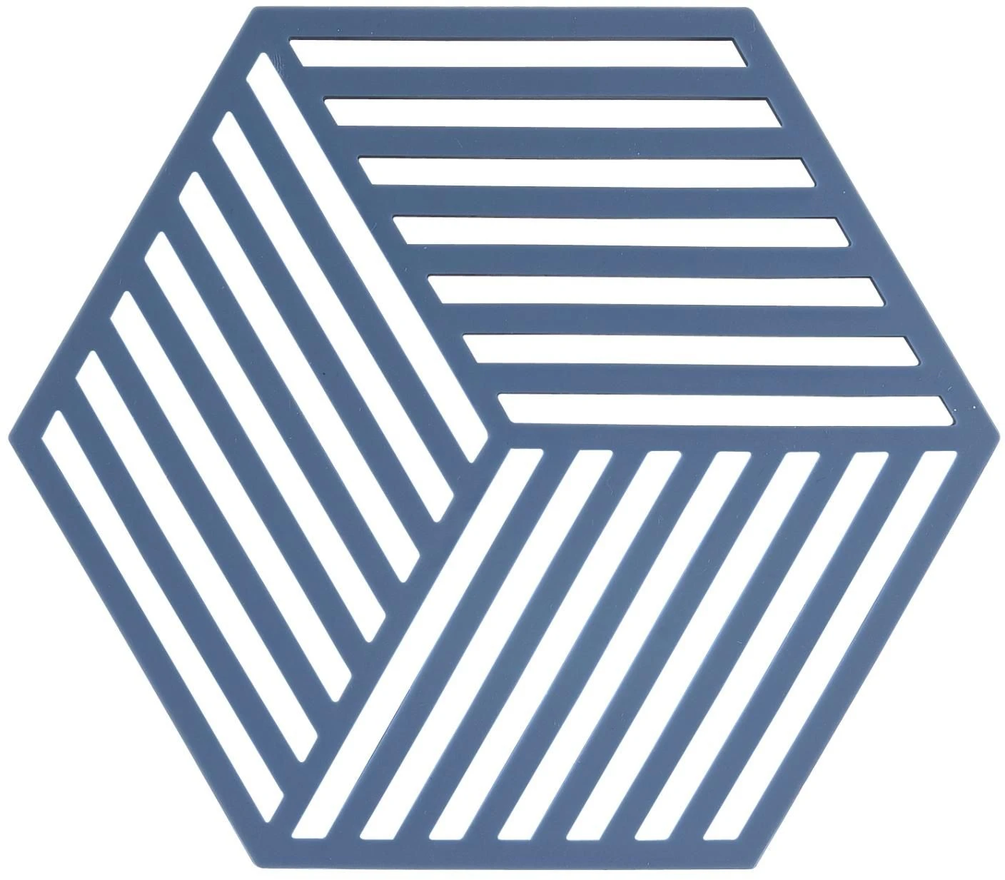 Zone Denmark Pannenonderzetter Hexagon - Denim - 16 X 14 Cm 3 Zone Denmark Pannenonderzetter Hexagon - Denim - 16 X 14 Cm