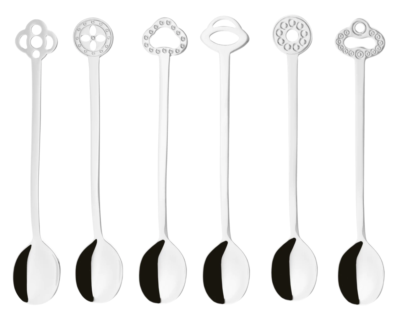 Sambonet Koffielepels Party Items Zilver 6 Stuks 3 Sambonet Koffielepels Party Items Zilver 6 Stuks