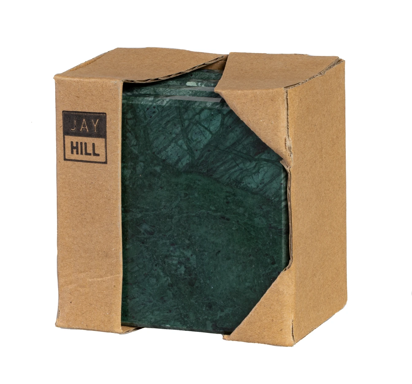 Jay Hill Onderzetters Marmer - Groen - 10 X 10 Cm - 4 Stuks 7 Jay Hill Onderzetters Marmer - Groen - 10 X 10 Cm - 4 Stuks - Afbeelding 5