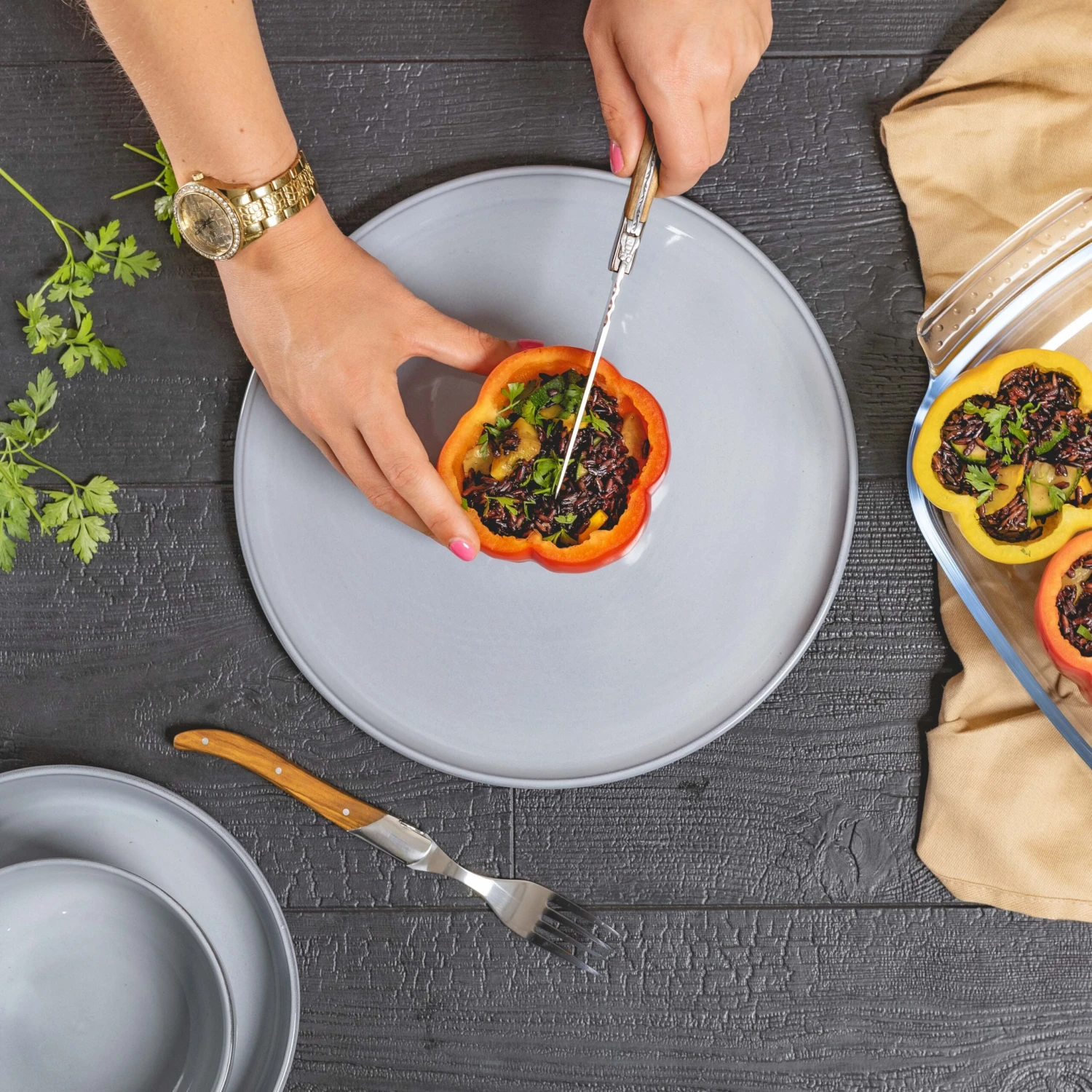 Jay Hill Steakmessen Laguiole - Olijfhout - 6 Stuks 4 Jay Hill Steakmessen Laguiole - Olijfhout - 6 Stuks - Afbeelding 2