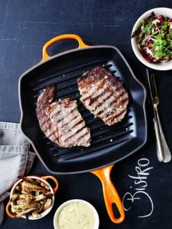 Le Creuset Grillpan Signature - Oranjerood - 26 X 26 Cm - Geëmailleerde Anti-aanbaklaag -Kookwaren Verkoop 9200000092682697 1