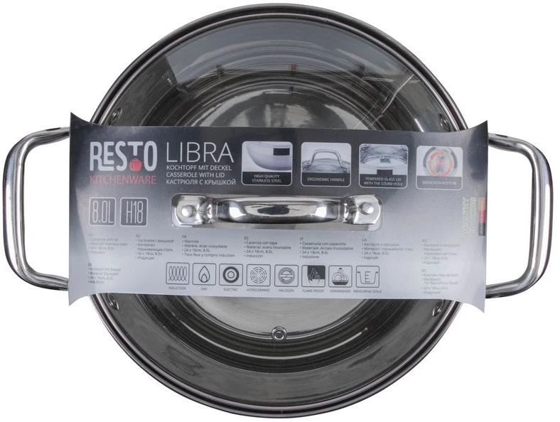 Resto Kitchenware Kookpan / Soeppan Libra - ø 24 Cm / 8 Liter 11 Resto Kitchenware Kookpan / Soeppan Libra - ø 24 Cm / 8 Liter - Afbeelding 9