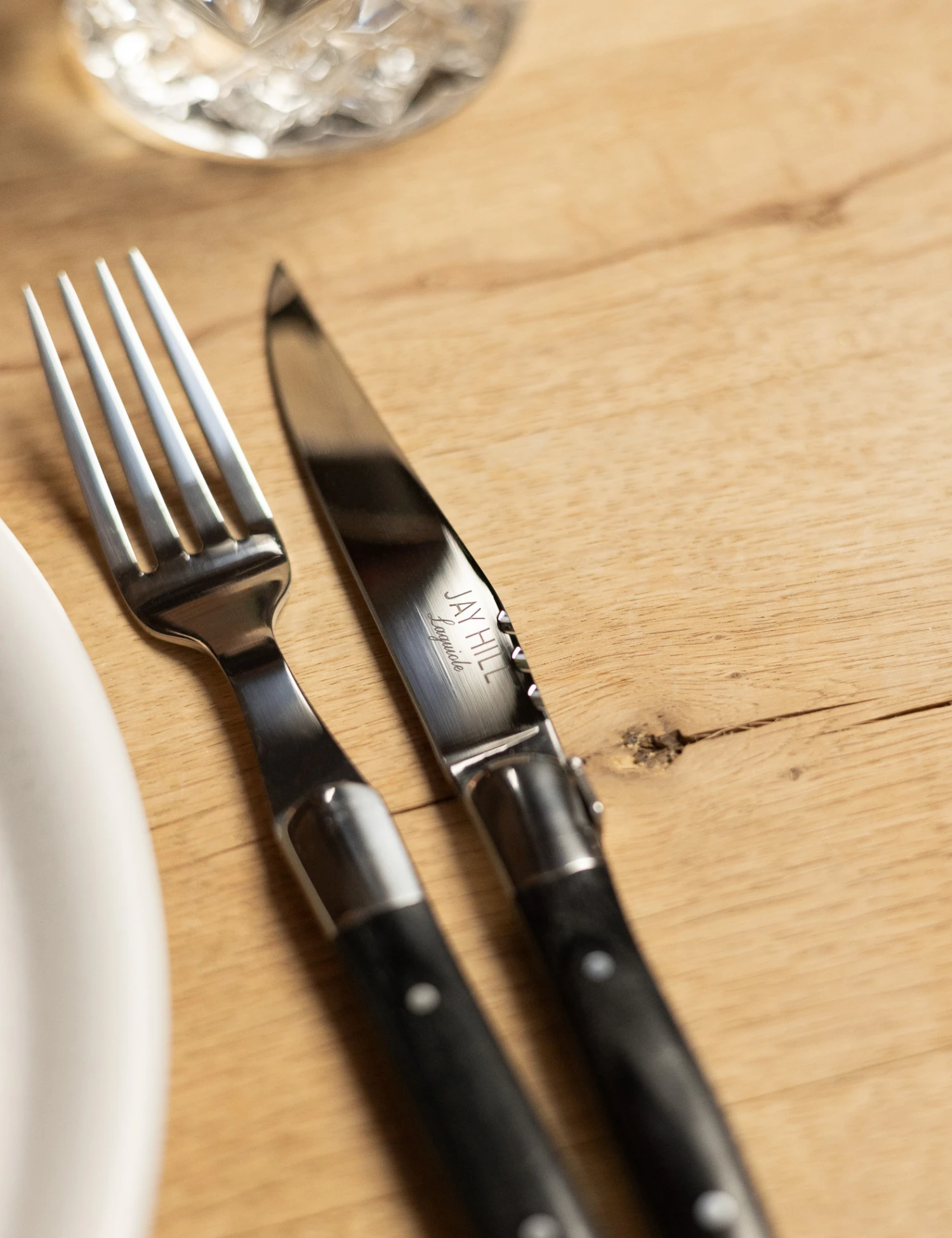 Jay Hill Bestekset Laguiole - Zwart - 16-delig / 4 Personen 7 Jay Hill Bestekset Laguiole - Zwart - 16-delig / 4 Personen - Afbeelding 5
