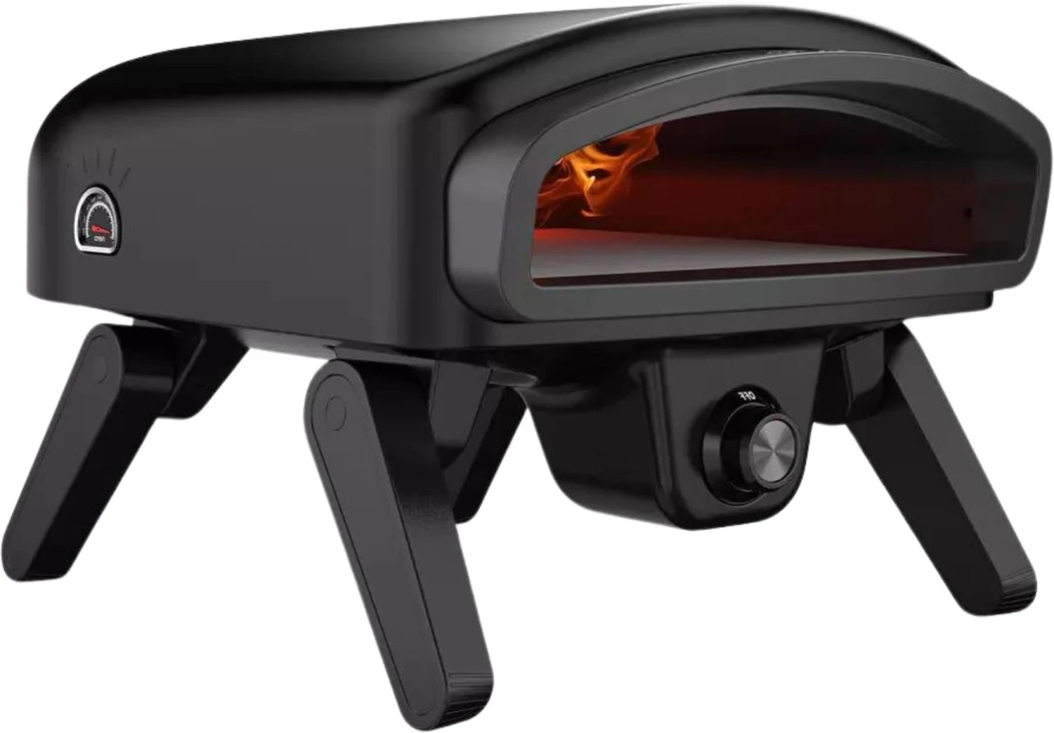 Nero Cooking Pizza Oven - Op Gas Voor Buiten - Zwart - Voor ø 35 Cm Pizza's 3 Nero Cooking Pizza Oven - Op Gas Voor Buiten - Zwart - Voor ø 35 Cm Pizza's