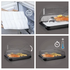 Vacu Vin Koelhoudplaat Active Cool Plate - Zwart 8 Vacu Vin Koelhoudplaat Active Cool Plate - Zwart -Kookwaren Verkoop CoolPlate Instructions 2