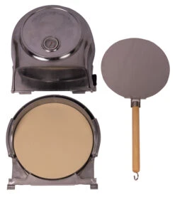 Fernus & Friends Pizza Oven - Voor Fornuis - Pure Polished Aluminium - Voor ø 26 Cm Pizza's 15 Fernus & Friends Pizza Oven - Voor Fornuis - Pure Polished Aluminium - Voor ø 26 Cm Pizza's -Kookwaren Verkoop Fernus zilver 3 delig