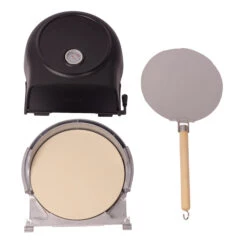 Fernus & Friends Pizza Oven - Voor Fornuis - Black Matted - Voor ø 26 Cm Pizza's -Kookwaren Verkoop Fernus zwart 3 delig