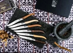 Laguiole Style De Vie Steakmessen Luxury Line 6 Stuks -Kookwaren Verkoop Luxury line steakmessen gemengd hout sf gr 3