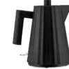 Alessi Waterkoker Plissé - Droogkookbeveiliging - Zwart - Michele De Lucchi - 1 Liter - MDL06/1 B