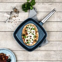 Westinghouse Grillpan Performance - Bravery Blue - 28 X 28 Cm - Standaard Anti-aanbaklaag -Kookwaren Verkoop WCFP0095G28BL 10