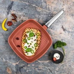 Westinghouse Grillpan Performance - Rebel Red - 28 X 28 Cm - Standaard Anti-aanbaklaag -Kookwaren Verkoop WCFP0095G28OR 10