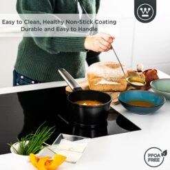 Westinghouse Steelpan Performance - Blissful Black - ø 18 Cm / 1.9 Liter 14 Westinghouse Steelpan Performance - Blissful Black - ø 18 Cm / 1.9 Liter -Kookwaren Verkoop WCSP0095N18BK 4