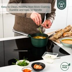 Westinghouse Steelpan Performance - Gracious Green - ø 18 Cm / 1.9 Liter -Kookwaren Verkoop WCSP0095N18SG 4