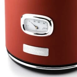 Westinghouse Waterkoker Retro Collections - 2200 W - Cranberry Red - 1.7 Liter - WKWKH148RD -Kookwaren Verkoop WKWK148RD Retro Kettle 2