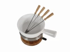 Boska Fondueset - 4 Personen - Wit -Kookwaren Verkoop boska fondue set bianco 4