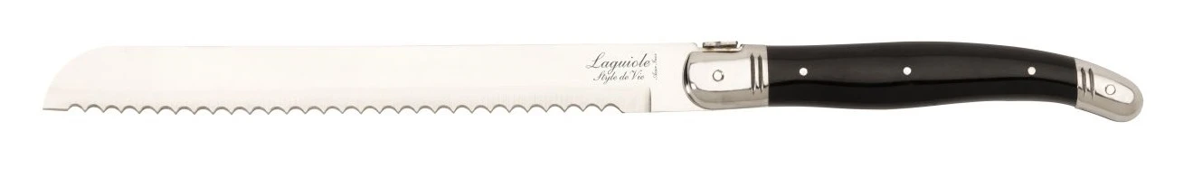 Laguiole Style De Vie Broodmes Zwart 4 Laguiole Style De Vie Broodmes Zwart - Afbeelding 2