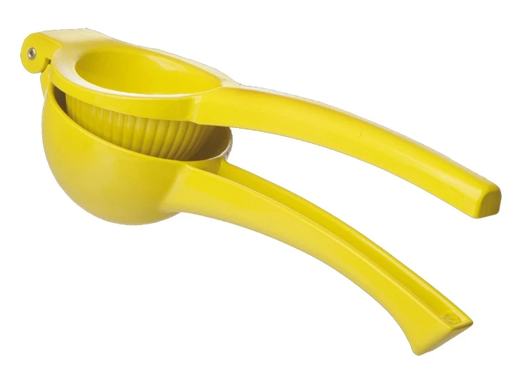 Citroenpers RVS - Geel 3 Citroenpers RVS - Geel