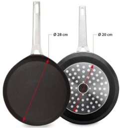 Valira Pannenkoekenpan Aire - ø 28 Cm - Standaard Anti-aanbaklaag 10 Valira Pannenkoekenpan Aire - ø 28 Cm - Standaard Anti-aanbaklaag -Kookwaren Verkoop crepepan2