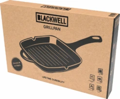Blackwell Grillpan - Gietijzer - 23 X 23 Cm - Zonder Anti-aanbaklaag -Kookwaren Verkoop grill zwart Package New